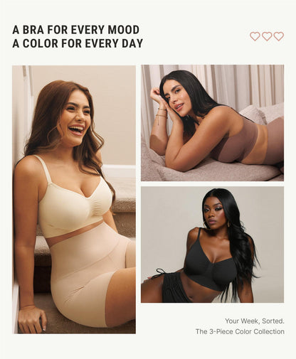 Women's Wireless Bra Comfort Bralettes No Underwire Unlined Cami Bra Seamless Tshirt Bras Sports Bra Bralette Basic Comfortable Fit Womenswear Everyday Up to 44DD Super Brand Day #Summervibes