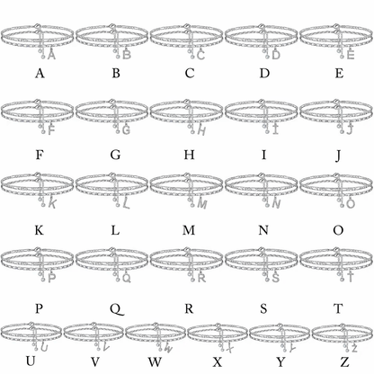 Letter Layered Ankle Bracelets for Women Dainty Chain Initial Pendant Anklets Set Hypoallergenic A-Z Gifts for Girls Trendy Adjustable Size Waterproof Costume Accessories