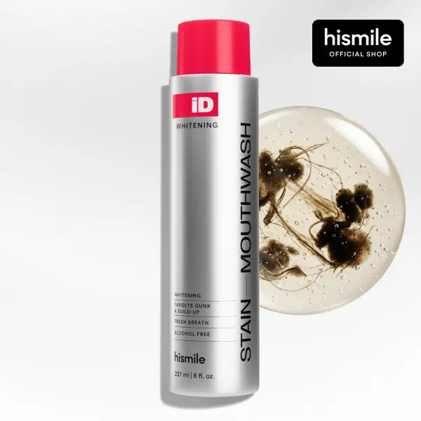 iD Stain Whitening Mouthwash for White Teeth, Freshens Breath with Essential Oils 237ml