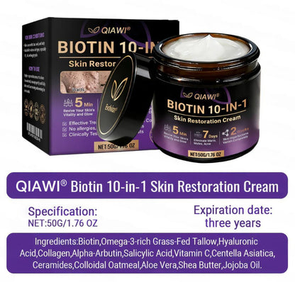 🔥QIAWI Biotin 10-in-1 Skin Restoration Cream