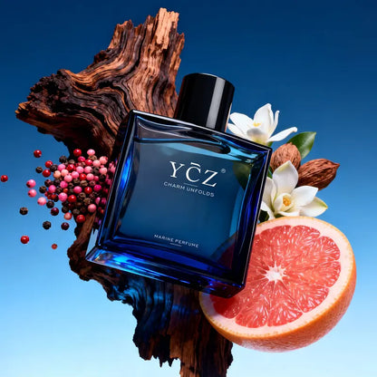 Midnight Marine Eau De Parfum 50ml Unisex | Aromatic Aquatic Ocean Fresh Woody Perfume with Bergamot Coconut Amber | Long Lasting Luxury Arabian Fragrance for Men Women | Premium Gift