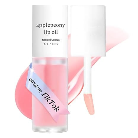 Nooni Korean Apple Lip Tint Stain Glossy Lip Stain, Tinting & Long Lasting, Moisturizing Lip Care, Hydrate Lipgloss, Travel-Friendly, Smooth Oil Moisture, All Skin Types Travelfriendly Smoothing