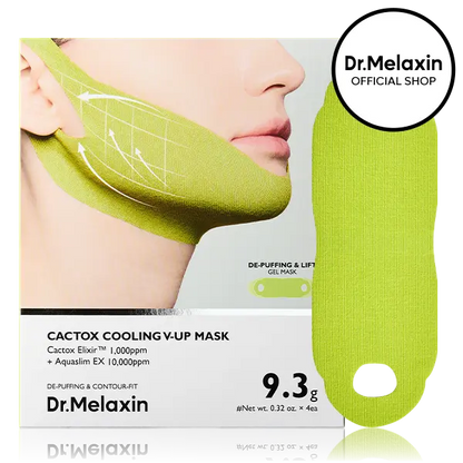 CACTOX V-LIFTING MEWING BAND with Cactus Cooling Reduce Puffiness & Pore Tightening for Visible Pore Care Skin Repair