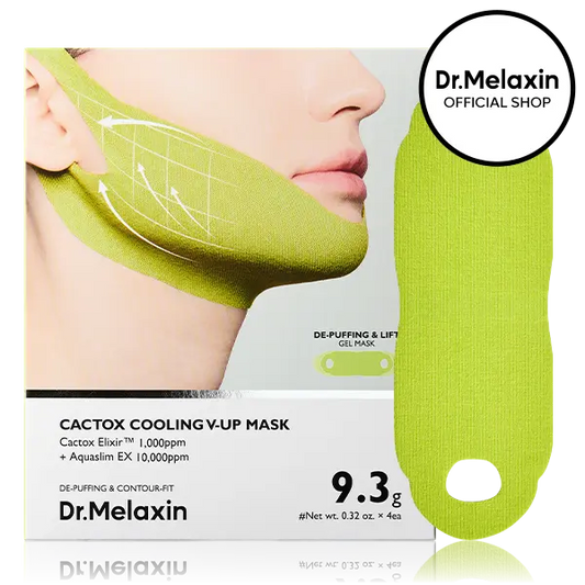 CACTOX V-LIFTING MEWING BAND with Cactus Cooling Reduce Puffiness & Pore Tightening for Visible Pore Care Skin Repair