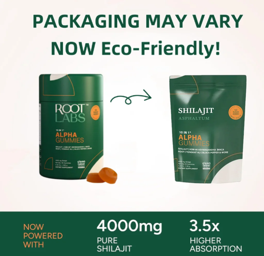 100% Effective 10-1 Alpha gummies With Himalayan Shilajit | KSM 66 Ashwagandha | Maca Root| Tongat Ali | No Added Sugar | Individually Wrapped Edible Supplement