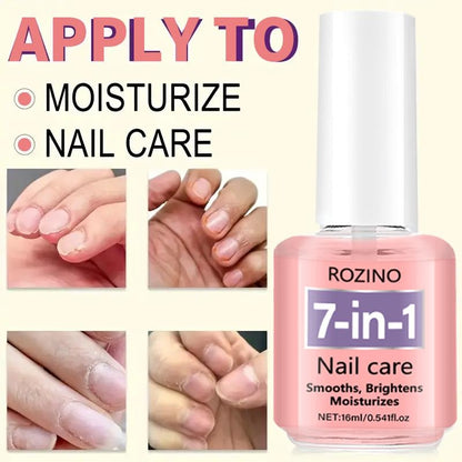 ROZINO Nail Care Formula with Keratin Amino Acid & Aloe for Superior Nail Nourishment 16ml Bottle for Healthy Nails Manicure