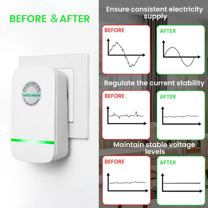 Plug-In Power Box with US Plug 2026 Updated Design, Compatible with 90–250V Input Range