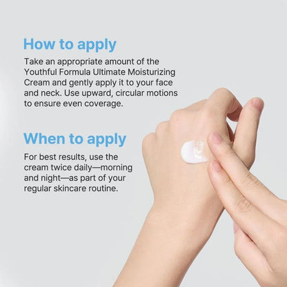 NIDA Youthful Formula Ultimate Moisturizing Cream (100mL) / Collagen, Niacinamide, Centella Asiatica, Hyaluronic Acid / Wrinkles, Dark Spots, Skincare