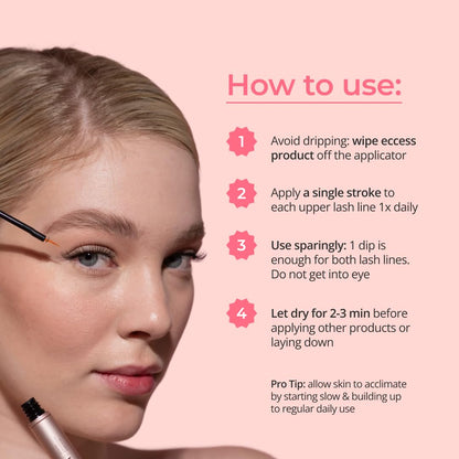 Eyelash Enhancing Serum with Powerful Peptides & Plant Botanicals for Thinning Lashes 3ML Makeup Cosmetic