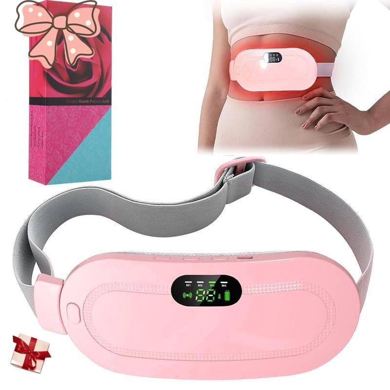Menstrual Heating Pad Smart Uterus Warmer Belt, Cordless Heating Pad, Electric Waist Belt, Waist-Vibrating Abdominal Massager #TOP PICKS