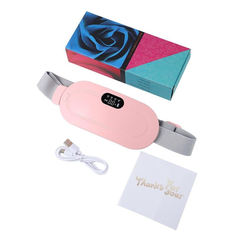 Menstrual Heating Pad Smart Uterus Warmer Belt, Cordless Heating Pad, Electric Waist Belt, Waist-Vibrating Abdominal Massager #TOP PICKS