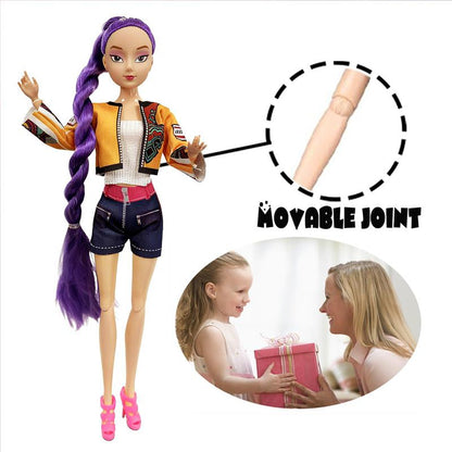 [New Year Gift] Anime Action Figure Doll Set of 3 Rumi Mira Zoey 11.5-12 Inches Joint Movable Collectible Dolls for Fans Kids Desk Display Halloween