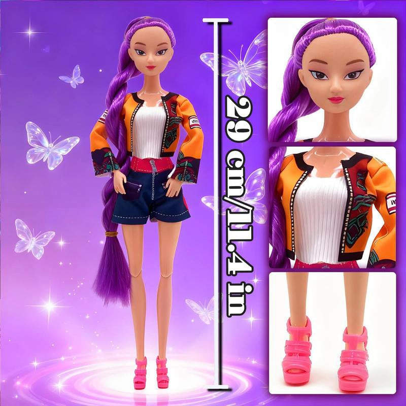 [New Year Gift] Anime Action Figure Doll Set of 3 Rumi Mira Zoey 11.5-12 Inches Joint Movable Collectible Dolls for Fans Kids Desk Display Halloween