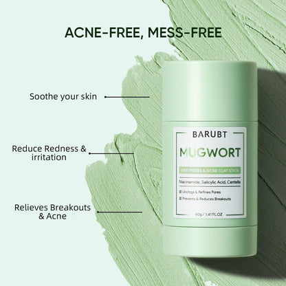 Alaska Volcano Pore Clay Stick Cleansing Blackhead Remover Face Mask Stick with Natural Clay Gentle Exfoliating Smoothing Skin Non-Drying Skincare
