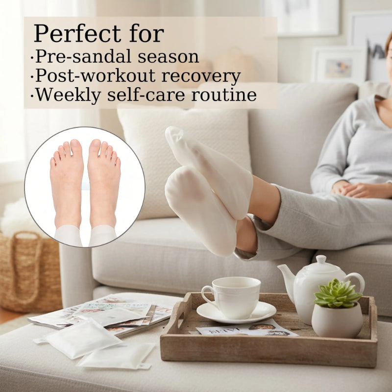 【Limit Time Offer:Buy 1 Get 1 Freee】Foot Peeling Mask 3 Pack Repairs Heels & Removes Dry Dead Skin Callues for Baby Soft FeetAvocado oil & Coconut oil Exfoliating Foot Peel Mask for Dry Cracked Feet
