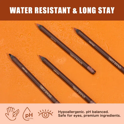 24HR Waterproof Eyeliner Pencil, Smudge-Proof Long-Lasting Eye Liner, Smooth Creamy Formula, Easy Apply Eye Makeup for Daily Wear & Party Looks.