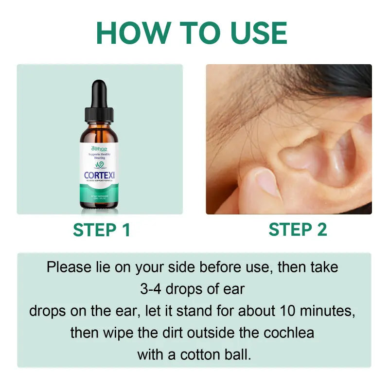 Tinnitus Ear Drops Clean Earwax Relieve Tinnitus Ear Back Ear Discomfort Ear Drops Ear Hygiene Ear Care Relief Formulas