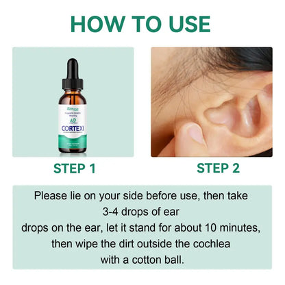 Tinnitus Ear Drops Clean Earwax Relieve Tinnitus Ear Back Ear Discomfort Ear Drops Ear Hygiene Ear Care Relief Formulas