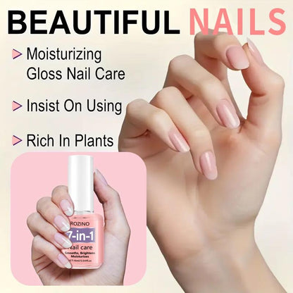 ROZINO Nail Care Formula with Keratin Amino Acid & Aloe for Superior Nail Nourishment 16ml Bottle for Healthy Nails Manicure