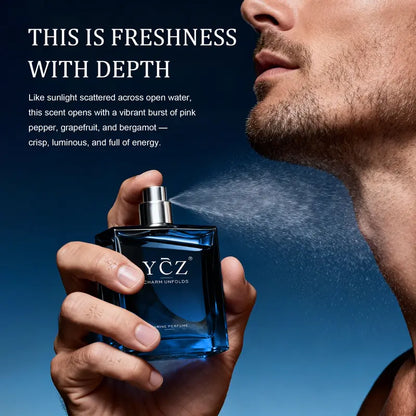 Midnight Marine Eau De Parfum 50ml Unisex | Aromatic Aquatic Ocean Fresh Woody Perfume with Bergamot Coconut Amber | Long Lasting Luxury Arabian Fragrance for Men Women | Premium Gift