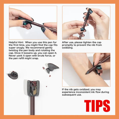 24HR Waterproof Eyeliner Pencil, Smudge-Proof Long-Lasting Eye Liner, Smooth Creamy Formula, Easy Apply Eye Makeup for Daily Wear & Party Looks.