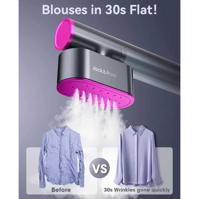 Garment Steamer for Clothes,Hanrdheld Steamer & Iron 2 In 1,15s Fast Heat Up,Large Panel,100-240V Wide Voltage,Suitable for Global Travel clothes iron