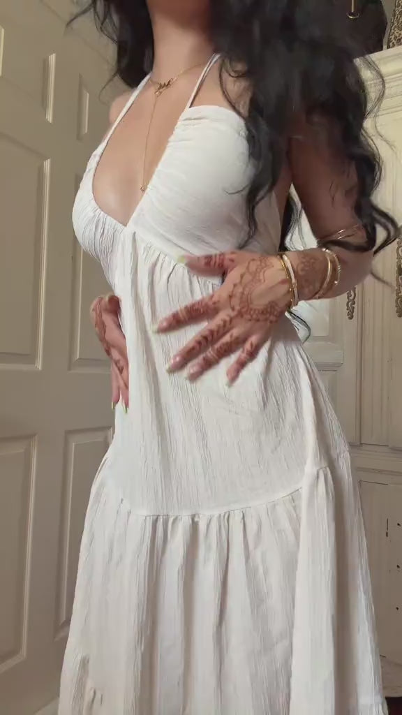 Women's Plain Dress, Summer Clothes Women, Casual Basic Loose Fit Sleeveless Dress for Beach Holiday Vacation, Ladies Summer Clothes, Women's Clothing, Womenswear, Dresses for Party, Minimalist A Line Dress video 1