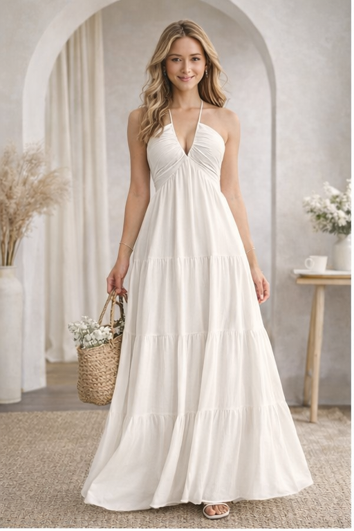 Women's Plain Dress, Summer Clothes Women, Casual Basic Loose Fit Sleeveless Dress for Beach Holiday Vacation, Ladies Summer Clothes, Women's Clothing, Womenswear, Dresses for Party, Minimalist A Line Dress